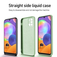 Coque de Téléphone en Silicone Liquide pour Samsung Galaxy S22 S21 S20 Ultra Plus FE A72 A71 A52 A51 A32 4G 5G, Étui Souple Housse Funda
