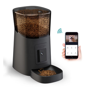 Distributeur automatique de <span class=keywords><strong>nourriture</strong></span> pour animaux de compagnie intelligent avec caméra WiFi, audio bidirectionnel, pour chats et chiens, OEM ODM, vente en gros, approvisionnement en vrac - Product Image 1