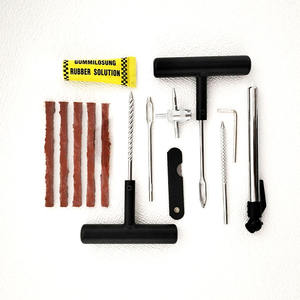 Mới nhất Hollow xử lý sửa chữa lốp Bộ dụng cụ công cụ với 15 bộ xe hộp đóng gói - Product Image 4