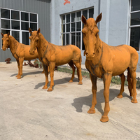 Statues de chevaux décoratives en fonte pour l'extérieur