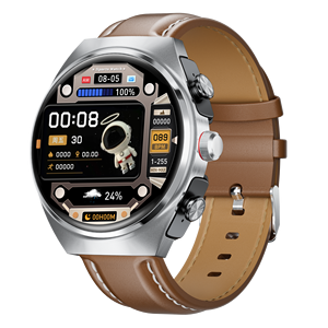 Livraison gratuite dernière montre intelligente pour hommes avec paiement NFC Fitness Tracker montre intelligente casque 2-en-1 bracelet en cuir montre intelligente - Product Image 2