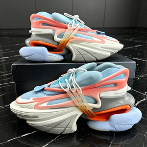 Zapatos Deportivos de Diseño de Alta Calidad para Hombre, con Amortiguación, Transpirables, de Cuero Genuino y Malla, con Estilo Escultural - Product Image 1