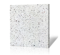 Dalles de pierre inorganique Wayon en terrazzo blanc, fabrication sur mesure, pour sols, murs, escaliers, dessus de meubles, fourniture commerciale