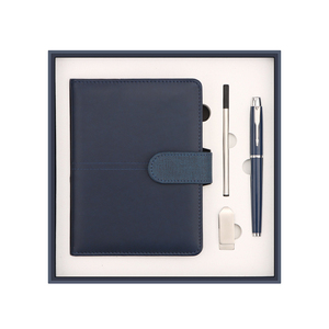 Executive Notebook Gift Set PU Leather Organizer With Tumbler Pen And USB For Employee Appreciation Gifts - Product Image 1