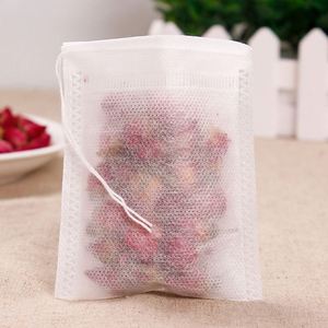 Sachets de thé jetables personnalisés et herbes, grands sachets filtrants vides en non-tissé pour infusions - Product Image 1