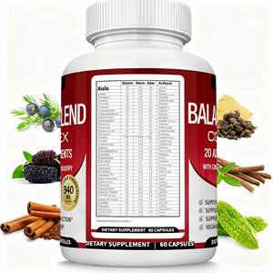 Factory Direct Premium 20 capsules complexes de soutien de la glycémie aux herbes naturelles supplément pour adultes taux de glycémie sains - Product Image 2