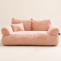 Canapé-lit simple pour animaux de compagnie en gros, matériau peluche chaud, lit amovible pour chat et chien, pour le repos et le sommeil, logo personnalisé