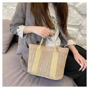 Straw Tote Bag <b>Purses</b> for Women Straw Beach Bag Women Summer Handwoven Tote Bags Shoulder Handbags - Product Image 5