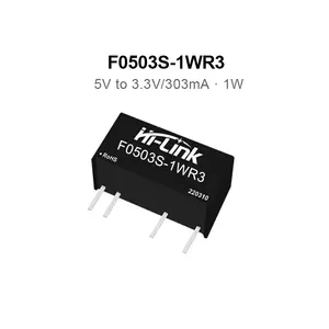 Hi-Link factory small size 3000Vdc isolato F0505S-1WR3 1W 5V 200mA dc dc converter power module 90% di efficienza