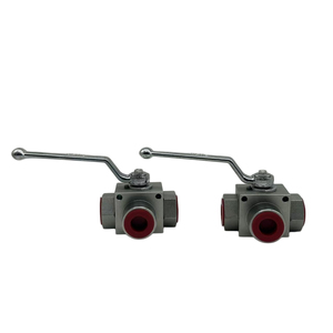 บอลวาล์วสามทางคุณภาพสูง แรงดันสูง แบบ L รุ่น YJZQ ไฮดรอลิก เกลียวใน KHB3K-G1/4 G3/8 G1/2 G3/4 - Product Image 5