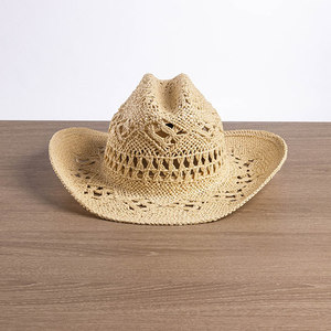 Vente en gros de ceinture en vrac en <span class=keywords><strong>cuir</strong></span> Western LOGO PERSONNALISÉ HOLLOW Texas Ranger Unisexe Acheter Papier Jazz Paille Cowgirl Chapeau Femmes - Product Image 4