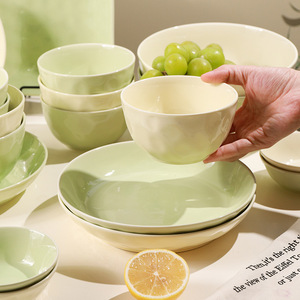 Luxury Ceramic <b>Dinnerware</b> <b>Set</b> Wholesale Cream Style Tableware - Product Image 5