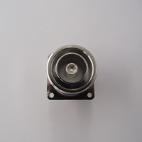 Adaptateur de connecteur coaxial RF, connecteur femelle DIN 7/16 à connecteur femelle DIN 7/16 avec bride carrée de 35 mm