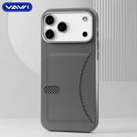 Étui portefeuille en cuir véritable VAWI L138 pour iPhone 17 Pro, coque antichoc en gros pour iPhone 13 à 17 Pro Max
