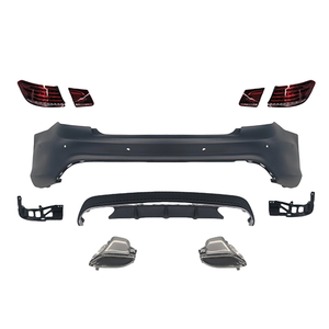 Pour Mercedes-Benz <span class=keywords><strong>E200</strong></span> Coupé W207 AMG : Kit carrosserie à visser (pare-chocs avant/arrière, jupes latérales) avec découpes pour capteurs d'aide au stationnement - Product Image 6