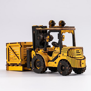 <span class=keywords><strong>Robotime</strong></span> <span class=keywords><strong>Rokr</strong></span> DIY Miniature Jouets Bois Artisanat TG413K Chariot Élévateur Assemblé Voiture Modèle Kit <span class=keywords><strong>3D</strong></span> Puzzles En Bois - Product Image 5