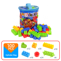 Jouets Classiques de Créativité à Grandes Particules, Blocs de Construction en Plastique DIY Montessori Éducatifs pour Enfants, Garçons et Filles