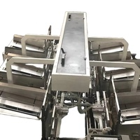 Assembleur automatique de cloisons ondulées pour séparateurs de boîtes à insertion croisée avec empileur de comptage