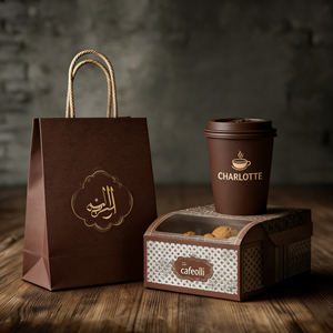 Gobelets à café en papier kraft blanc double paroi 8 oz avec revêtement PE, biodégradables, pour boissons froides et vin, avec logo personnalisé en relief - Product Image 2