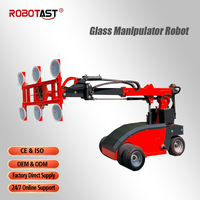 Robot Pemasang Kaca Vakum Mobile Pengangkat Hisap Tugas Berat untuk Lembaran Logam dan Batu Slab