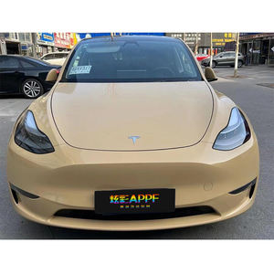 새로운 도착 1.52*18m 원래 자동차 페인트 사막 폭풍 노란색 자동 색상 변경 필름 자동차 비닐 랩 필름 포장 스티커 - Product Image 1