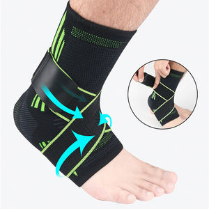 3D Basketball <span class=keywords><strong>Sport</strong></span> <span class=keywords><strong>Compression</strong></span> Chevillere Wrap Protector Weaving Strap Cheville Support Brace Sleeve - Product Image 1