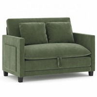 51 Zoll Konvertierbares 3-Sitzer Schlafsofa mit Stauraum, 2 Kissen, 2-in-1 Klappbares L-förmiges Sofa der Marke Gunmin für Apartments und Schulen