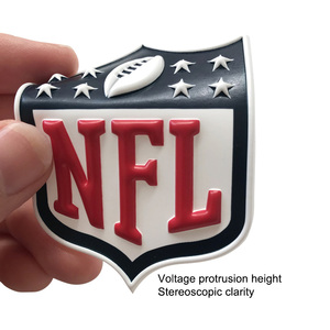 Sắt Trên Tùy Chỉnh Logo Riêng Vàng Kim Loại In Ấn 3D Dập Nổi TPU Nhãn Các Bản Vá Lỗi Cho Thể Thao Mặc - Product Image 1