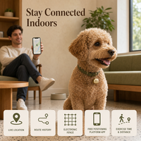Traceur GPS pour animaux G15 : Suivi en temps réel, alertes de franchissement de géofence, abonnement à l'application gratuit, support OEM/ODM