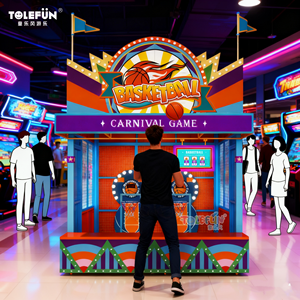 CE Tolefun mudah dipasang bola basket b-ball Retro santai stimulasi permainan Karnaval keterampilan Integral untuk zona Arcade - Product Image 1