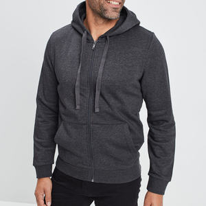 Sudadera con capucha para hombre con cremallera completa, bolsillo canguro, capucha con cordón ajustable, transpirable, ecológica, estilo casual urbano para el día a día - Product Image 5