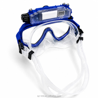 Masque de plongée sous-marine 4K étanche avec caméra pour adultes, enregistrement vidéo HD WiFi, lentille en verre trempé sur ordonnance, 360 degrés