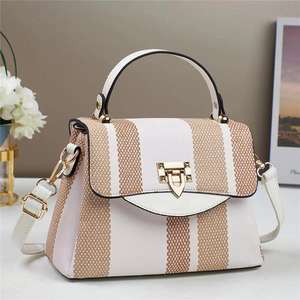 New Design Women's 2024 Fashion <b>Tote</b> <b>Bags</b> All Seasons PU Leather <b>Zip</b> Closure Single Handle - Product Image 6