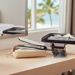 Nouveau design – Lisseur et boucleur électrique 2-en-1 en céramique, utilisation humide/sèche, chauffe rapide, usage professionnel en salon, Air Styler - Product Image 4
