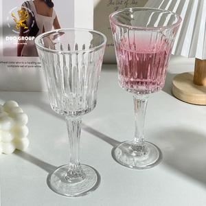 Copa de Champán Francesa al por Mayor, con Diseño Vertical Acanalado, de Cristal sin Plomo, para Beber Cócteles - Product Image 1