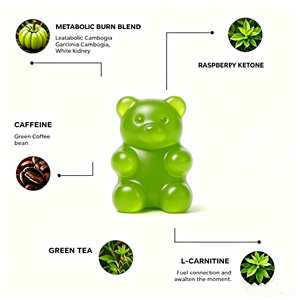 Gummies Minceur aux Plantes : Coupe-Faim, Détox, Vitamines, Compléments Alimentaires pour <span class=keywords><strong>Perte</strong></span> <span class=keywords><strong>de</strong></span> <span class=keywords><strong>Poids</strong></span> et Ventre Plat - Product Image 4