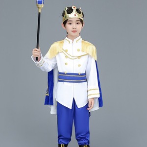 Costumes de <span class=keywords><strong>roi</strong></span> victorien pour garçons, déguisement d'Halloween pour enfants, tenue de cosplay médiévale, costume de fête, ensemble complet pour spectacle sur scène pour enfants - Product Image 5
