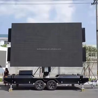 Écran LED publicitaire couleur 5x3m P6 P8 P3.91 pour camion mobile extérieur, remorque et écran LED mobile