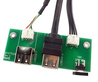 Boîtier pour ordinateur PC, connecteur PCB pour panneau avant et arrière, USB 3.0, rallonge pour carte mère