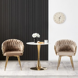 Chaises <span class=keywords><strong>en</strong></span> cuir tissé <span class=keywords><strong>en</strong></span> <span class=keywords><strong>rotin</strong></span> fait main, <span class=keywords><strong>chaise</strong></span> de <span class=keywords><strong>salle</strong></span> à <span class=keywords><strong>manger</strong></span> <span class=keywords><strong>en</strong></span> velours beige, pieds <span class=keywords><strong>en</strong></span> métal, <span class=keywords><strong>chaise</strong></span> de <span class=keywords><strong>salle</strong></span> à <span class=keywords><strong>manger</strong></span> moderne confortable <span class=keywords><strong>en</strong></span> tissu velours - Product Image 4