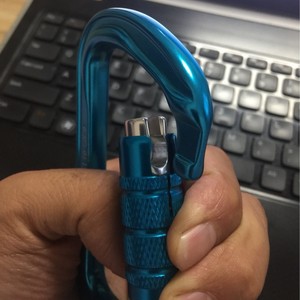 คาราไบเนอร์ล็อคอัตโนมัติ Eda ขนาด 110 มม. อลูมิเนียม 7075 อุปกรณ์ปีนเขา แบบล็อคสองชั้น - Product Image 3