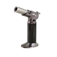 Briquet portable à gaz butane rechargeable en alliage de zinc OSJ, avec logo personnalisé, torche droite puissante, coupe-vent et durable – Offre spéciale