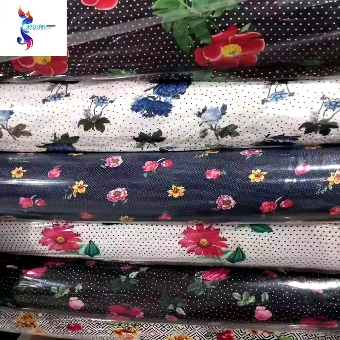 100% RAYON Woven / Best Selling Rayon Stock for Garment Print Good Designs Fabric 30*30/68*68 115g/sqm Jiaolan T/T