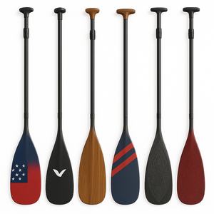 Pagaie à main en fibre de carbone avec logo personnalisé pour le <span class=keywords><strong>bodysurf</strong></span> Équipement de sport nautique léger avec sangle pour les eaux océaniques - Product Image 3