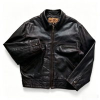 Blouson en cuir PU effet vieilli 2026 pour homme, col zippé, épais, style streetwear, veste d'extérieur en cuir