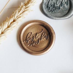 Онлайн дизайн DIY персональный винтажный Свадебный Пригласительный воск печать штамп - Product Image 2