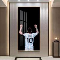 Star du football de la mode Messi Cristiano Ronaldo affiche salon entrée mur art comme cadeau souvenir décoration de la maison