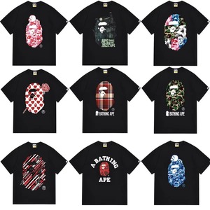 สินค้าพร้อมส่งข้ามพรมแดน สำหรับการจัดหาที่มั่นคงในระยะยาว เสื้อยืดแขนสั้นลำลองสำหรับผู้ชายและผู้หญิง ผ้าฝ้ายแท้ ใส่สบาย ลายการ์ตูน - Product Image 1