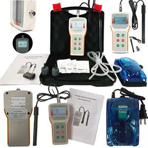 Dissolved Oxygen Meter Tester Air Quality Monitor DO Meter dengan DO Probe Suhu Salinitas Kompensasi