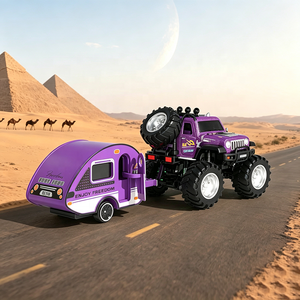 WGNRC Q223 1/64 <span class=keywords><strong>Mini</strong></span> Voiture de Course avec Remorque Jouet, <span class=keywords><strong>Mini</strong></span> Voiture RC Tout-Terrain, <span class=keywords><strong>Mini</strong></span> Camion RC Télécommandé 2.4G avec Remorque Caravane - Product Image 6